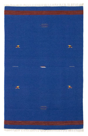 Kelim-tæppe - Trendy - 180 x 120 cm - blå