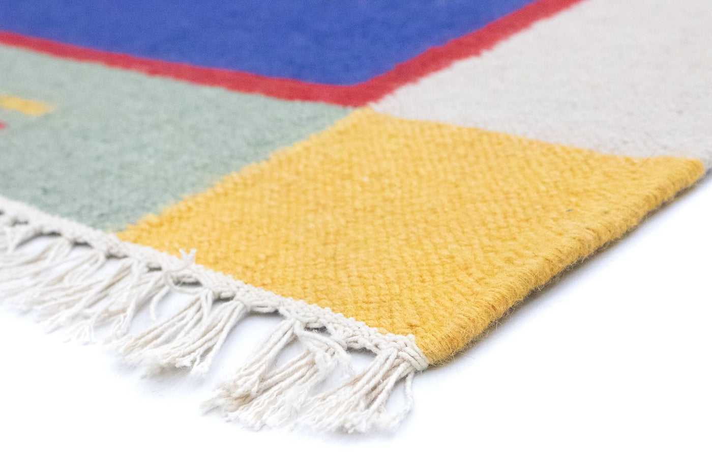 Moderne kilim Tæppe 180x120cm - Uldtæppe