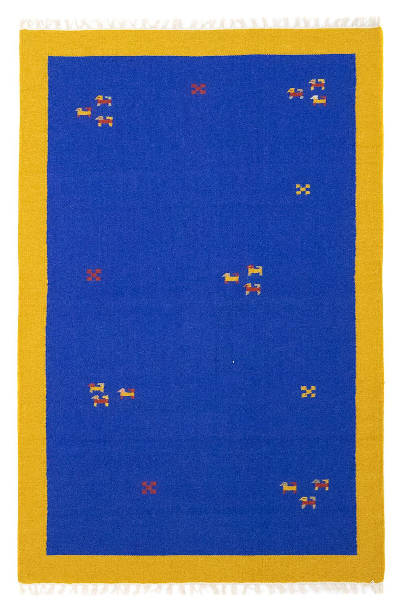 Kelim-tæppe - Trendy - 180 x 120 cm - blå