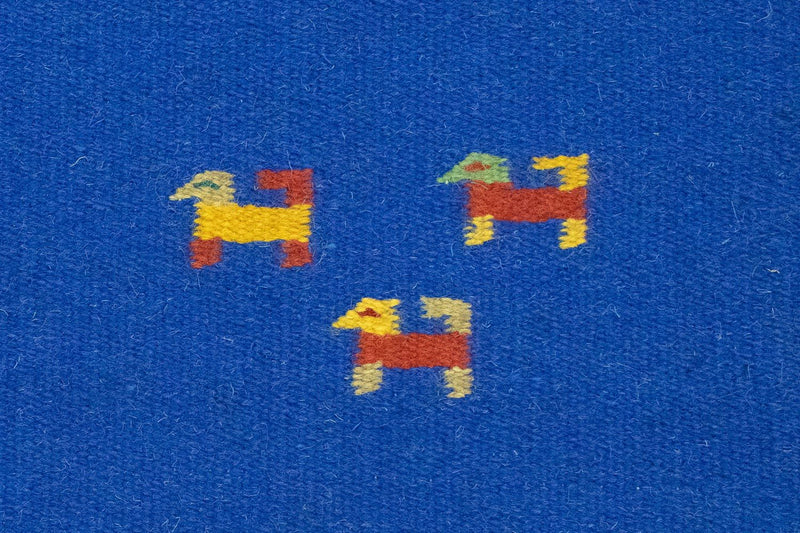 Kelim-tæppe - Trendy - 180 x 120 cm - blå