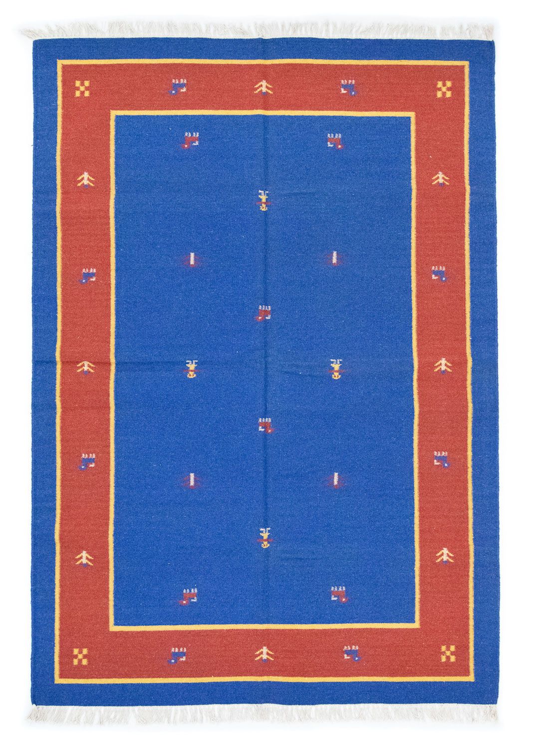 Kelim-tæppe - Trendy - 200 x 140 cm - blå