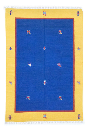 Kelim-tæppe - Trendy - 200 x 140 cm - blå