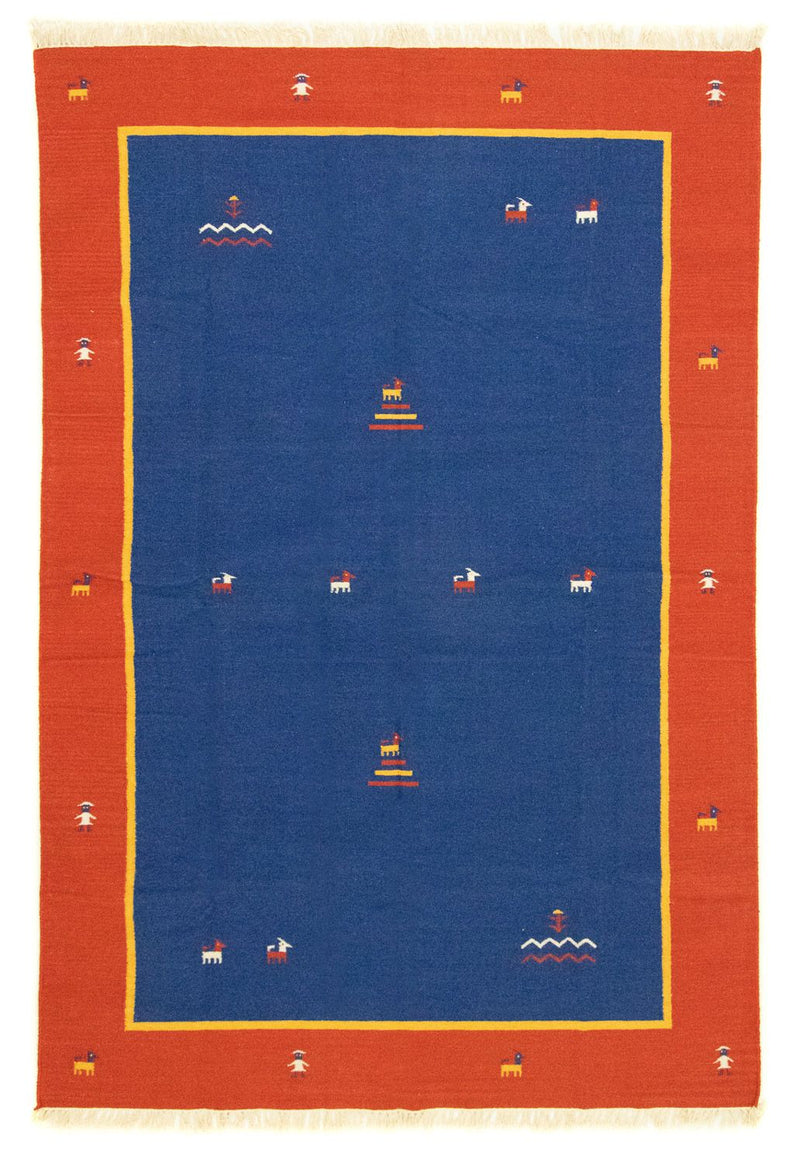 Kelim-tæppe - Trendy - 300 x 200 cm - blå