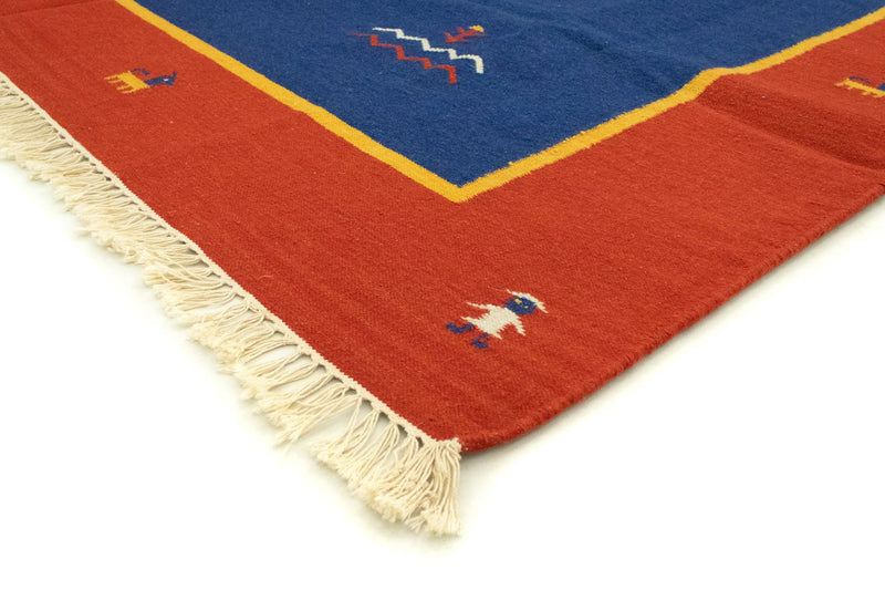 Kelim-tæppe - Trendy - 300 x 200 cm - blå