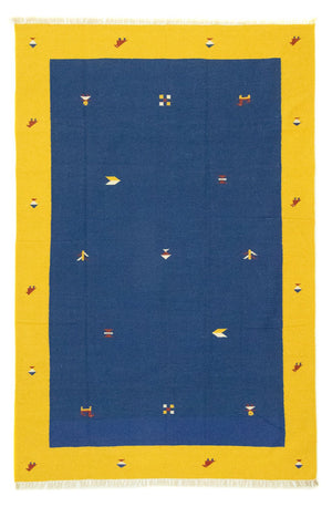 Kelim-tæppe - Trendy - 300 x 200 cm - blå