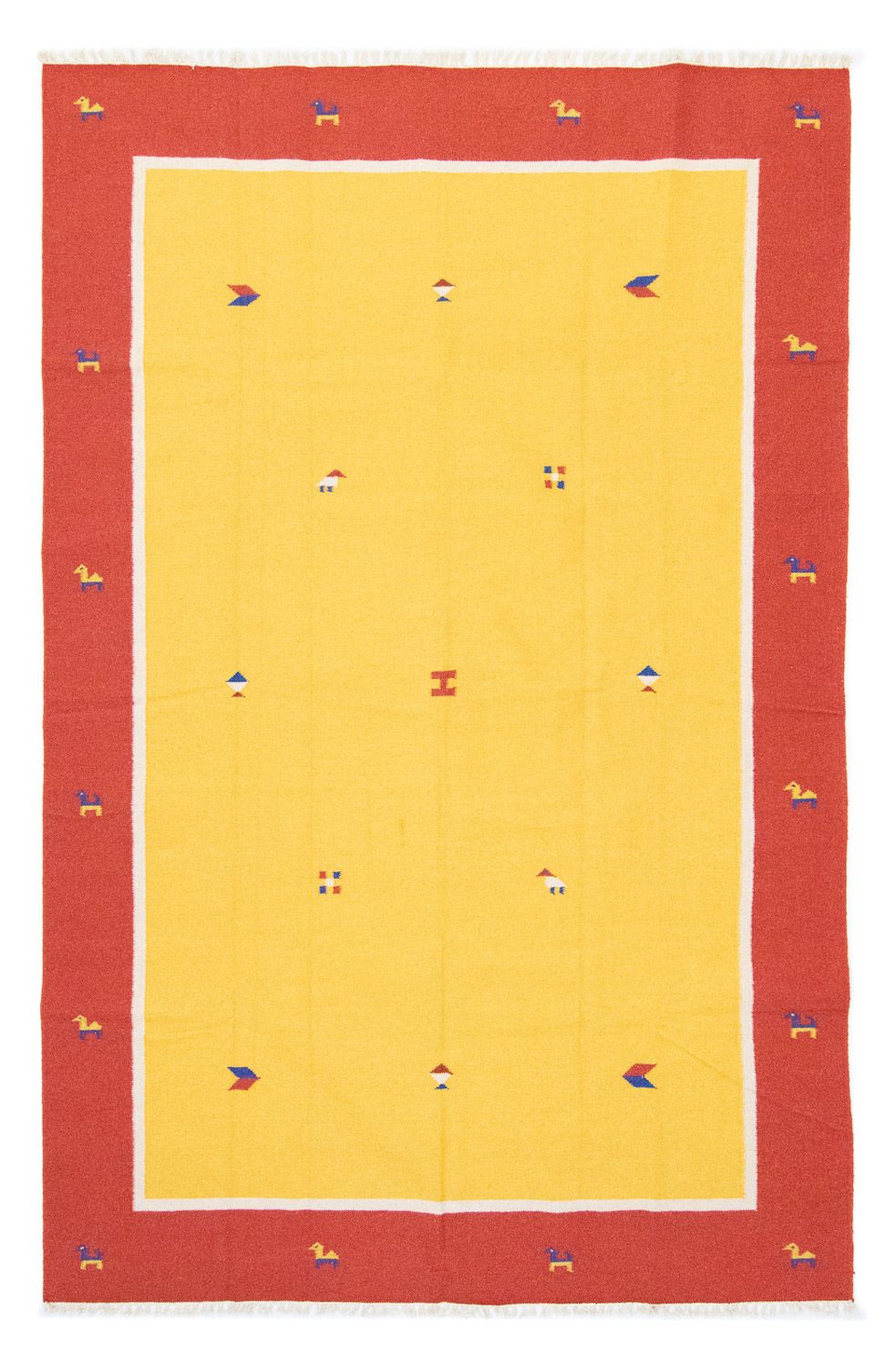 Kelim-tæppe - Trendy - 300 x 200 cm - gul