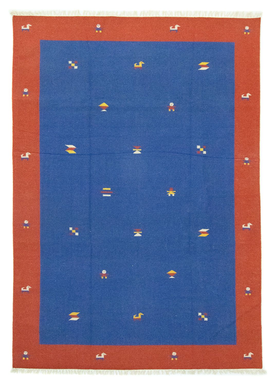 Kelim-tæppe - Trendy - 300 x 200 cm - blå