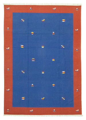 Kelim-tæppe - Trendy - 300 x 200 cm - blå