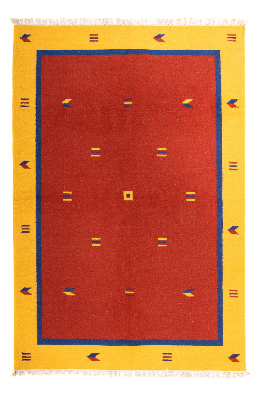 Kelim-tæppe - Trendy - 240 x 170 cm - mørkerød