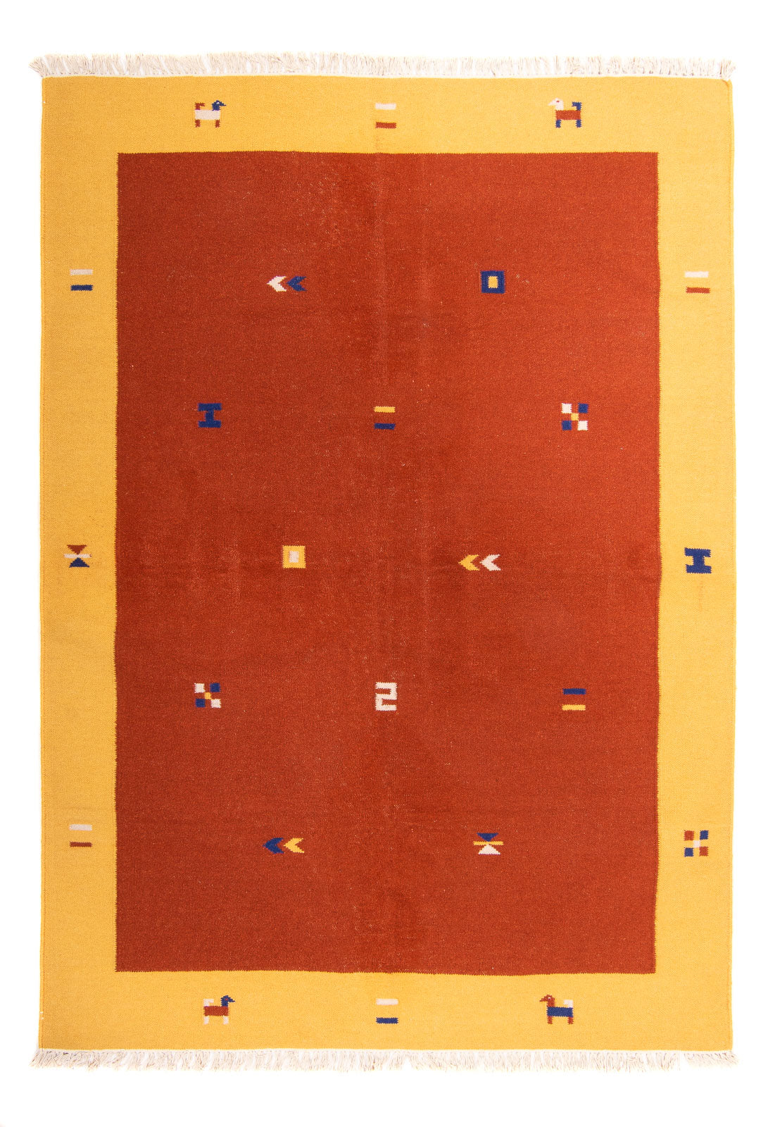 Kelim-tæppe - Trendy - 240 x 170 cm - mørkerød