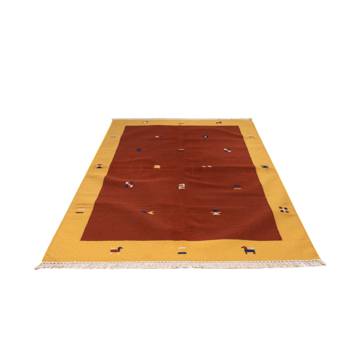 Kelim-tæppe - Trendy - 240 x 170 cm - mørkerød