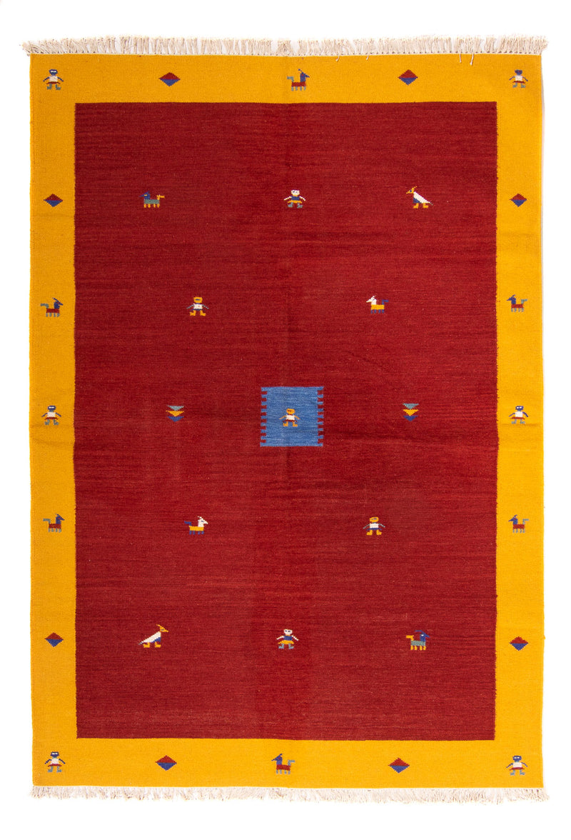 Kelim-tæppe - Trendy - 240 x 170 cm - mørkerød