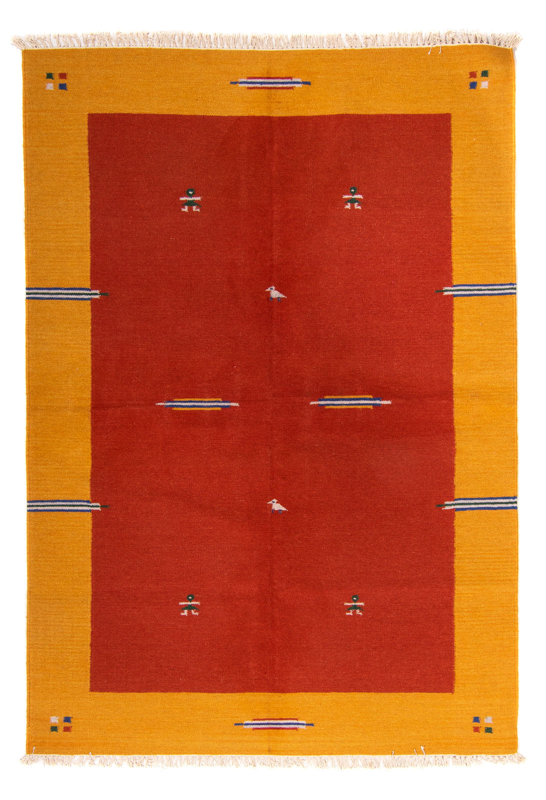 Kelim-tæppe - Trendy - 240 x 170 cm - mørkerød