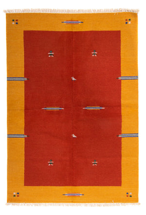 Kelim-tæppe - Trendy - 240 x 170 cm - mørkerød