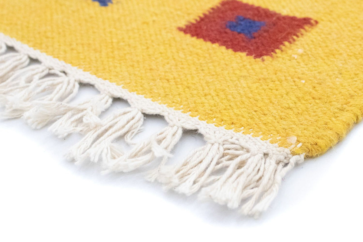Moderne kilim Tæppe 140x200cm - Uldtæppe