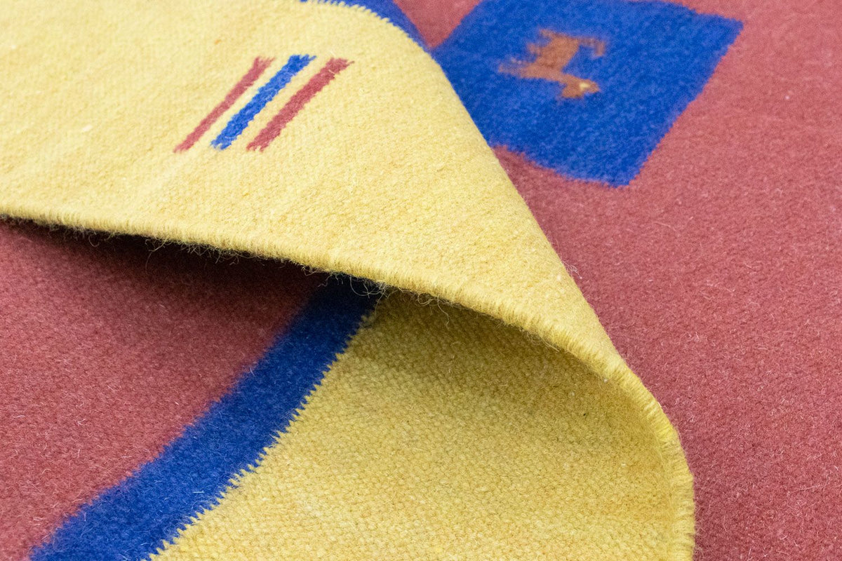 Kelim-tæppe - Trendy - 200 x 140 cm - rød