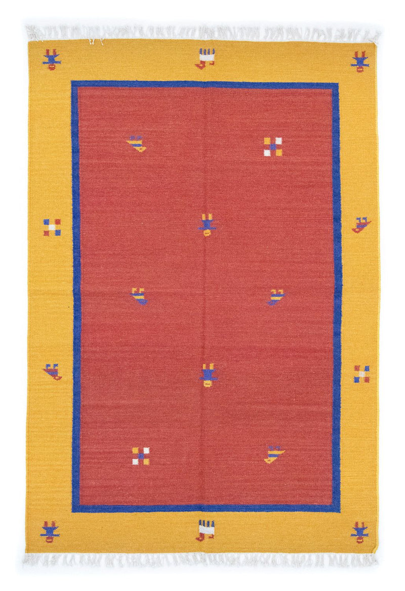 Kelim-tæppe - Trendy - 200 x 140 cm - rød