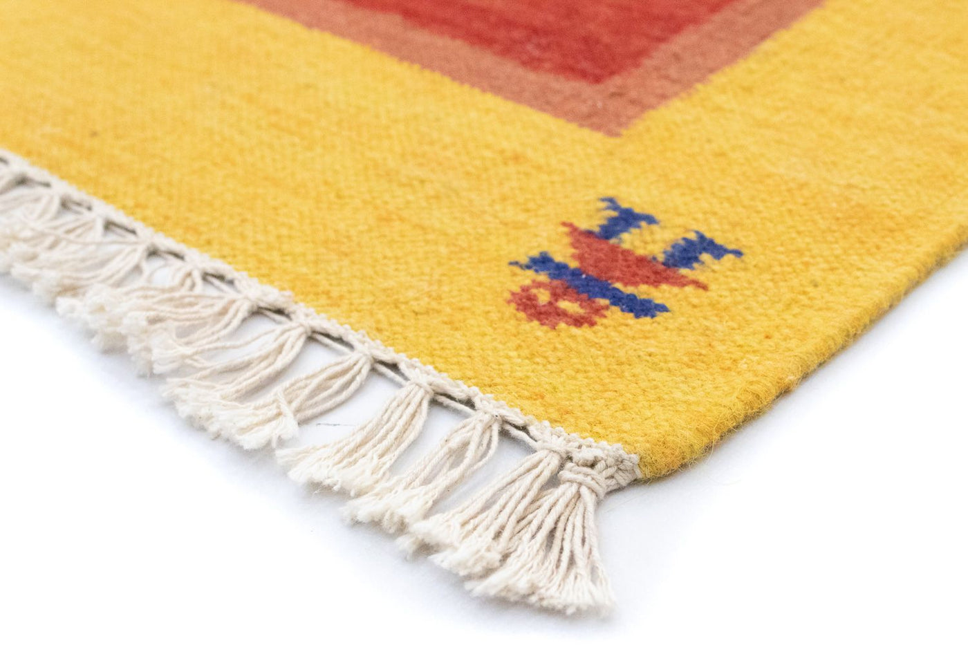 Moderne kilim Tæppe 200x140cm - Uldtæppe