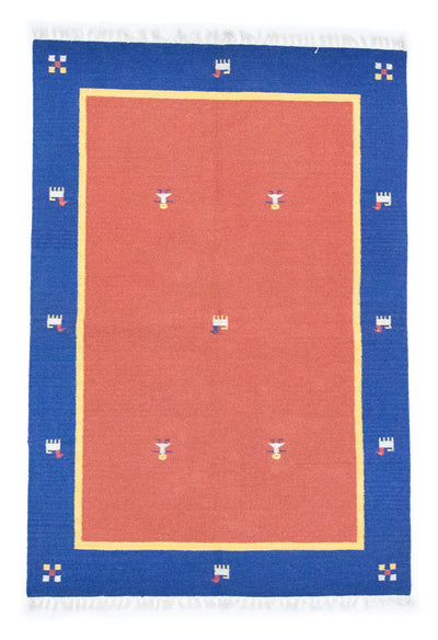 Moderne kilim Tæppe 140x200cm - Uldtæppe