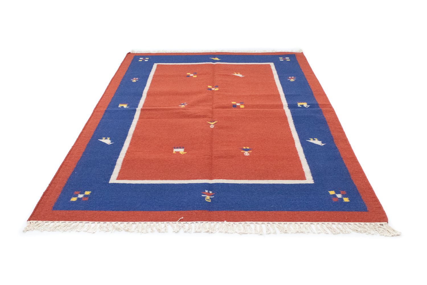 Kelim-tæppe - Trendy - 200 x 140 cm - orange