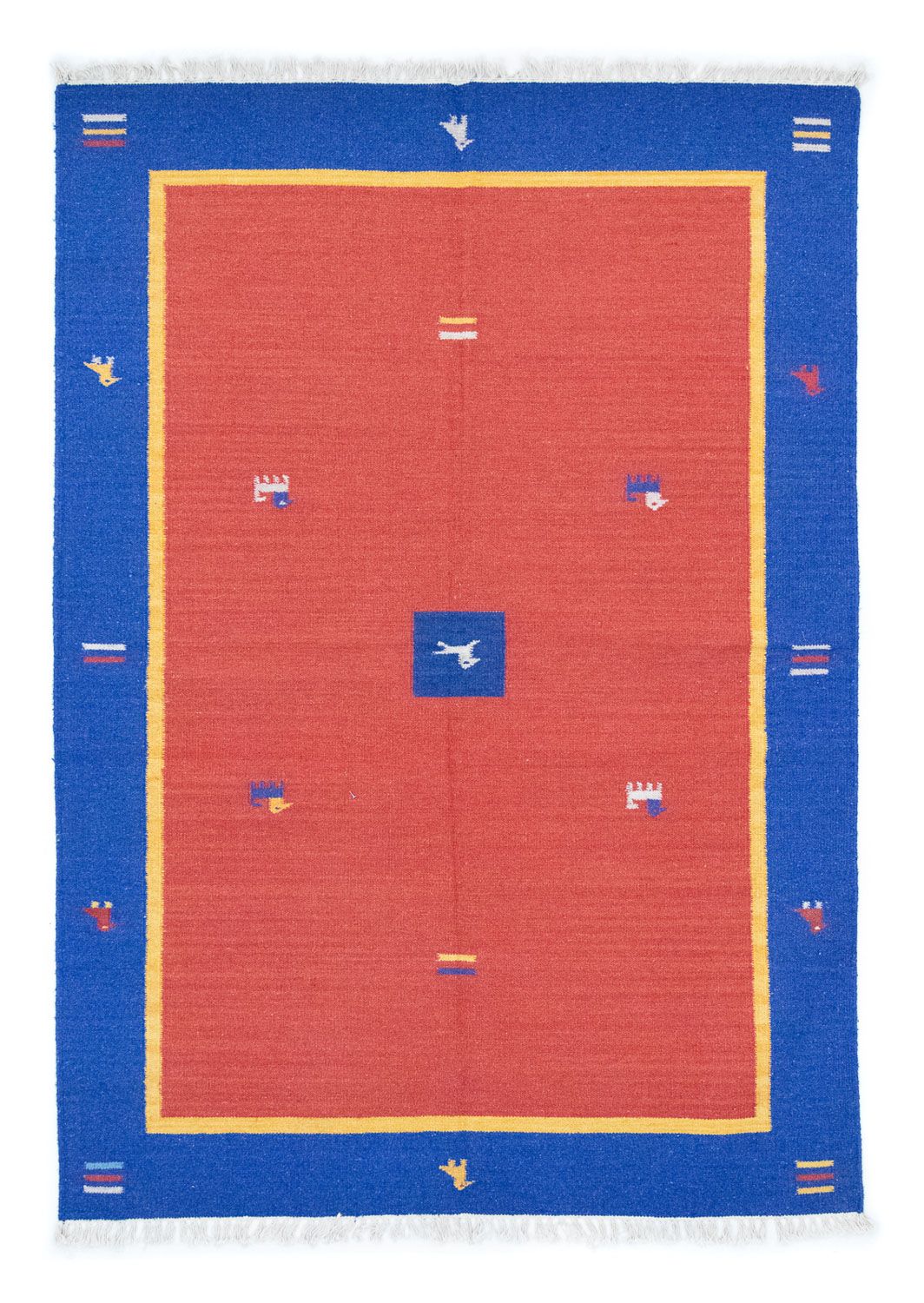 Kelim-tæppe - Trendy - 200 x 140 cm - orange