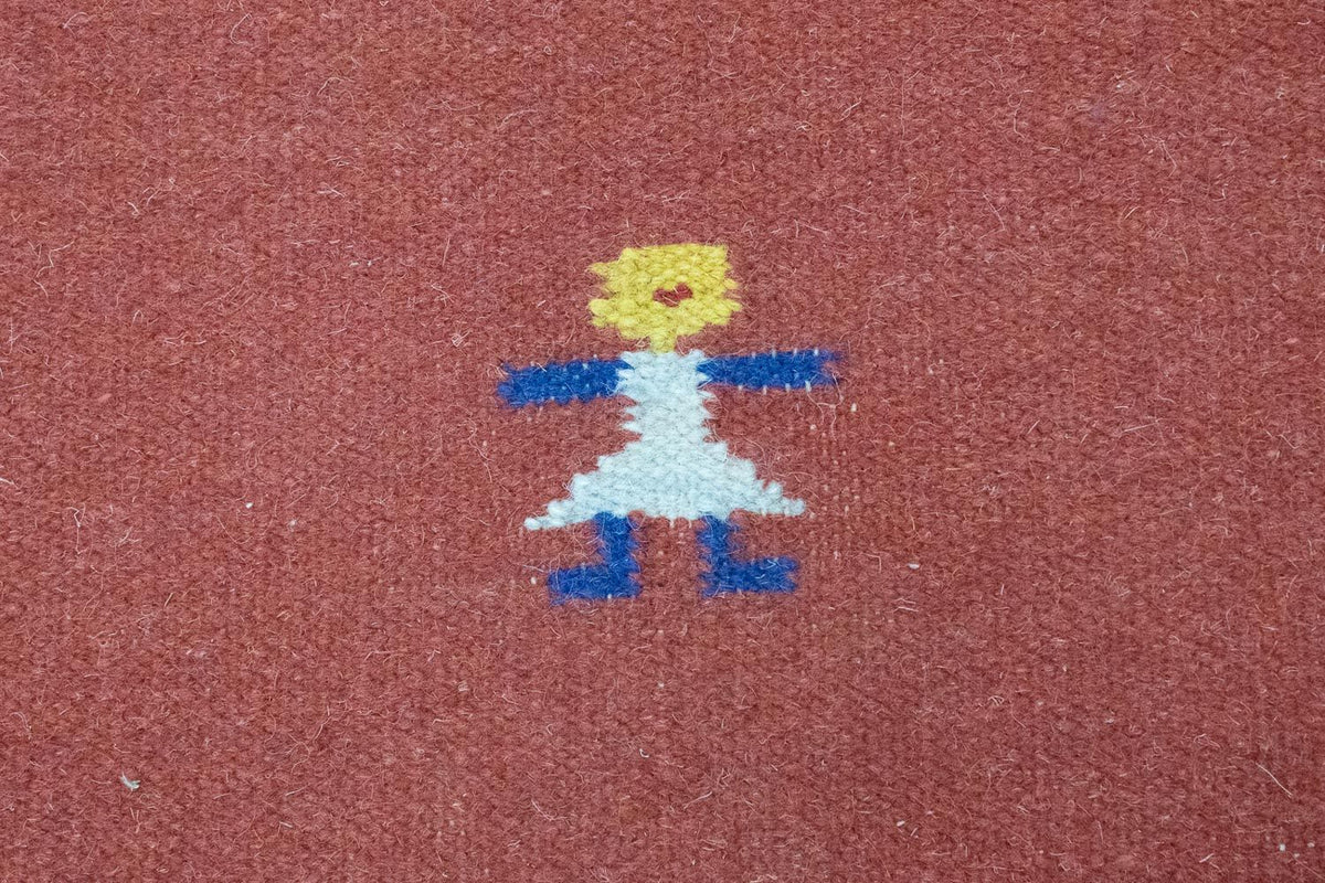 Kelim-tæppe - Trendy - 200 x 140 cm - rød