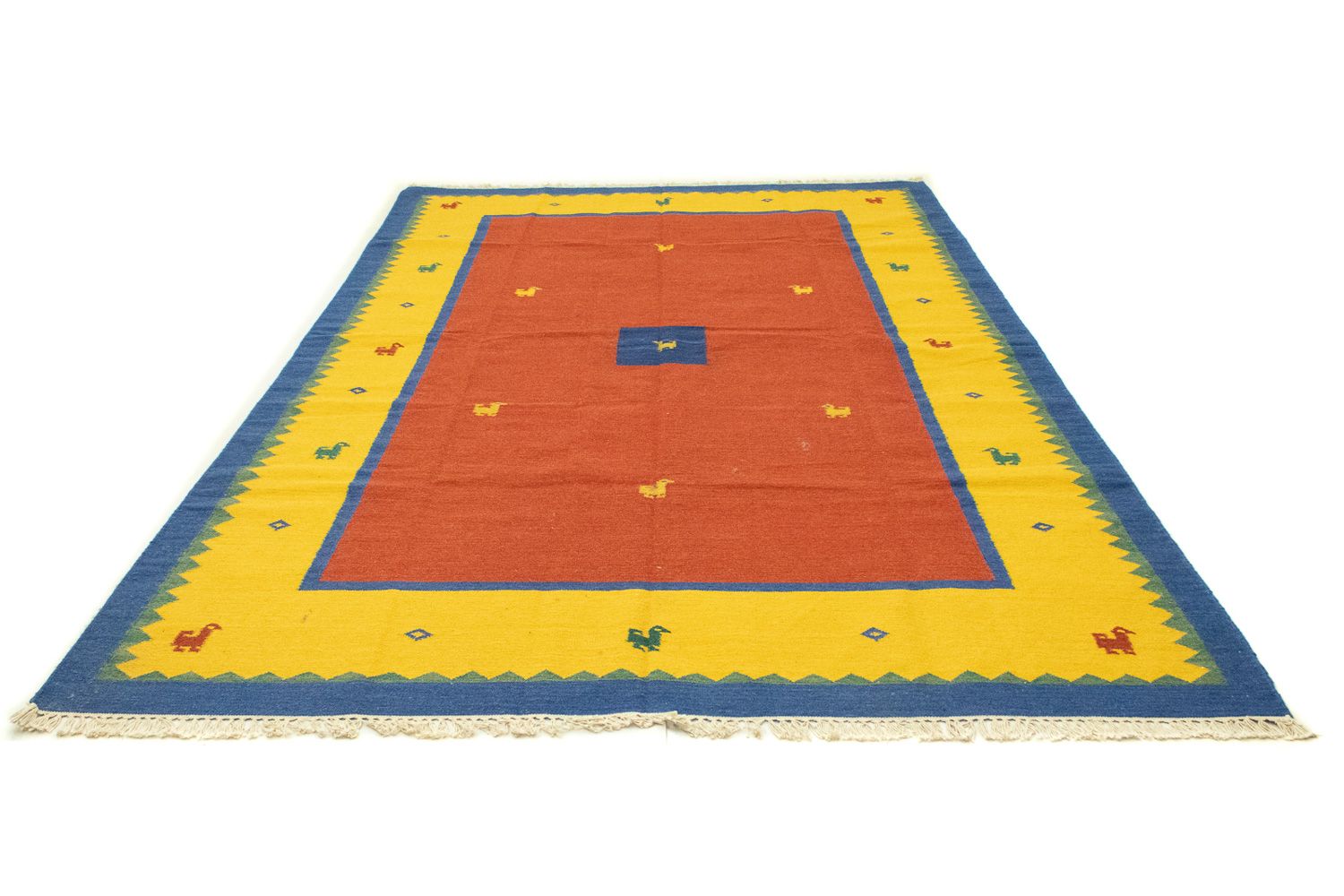Kelim-tæppe - Trendy - 300 x 200 cm - orange