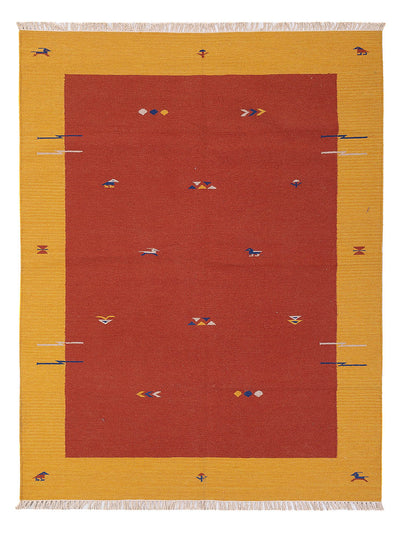 Moderne kilim Tæppe - Uldtæppe