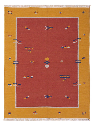 Moderne kilim Tæppe - Uldtæppe