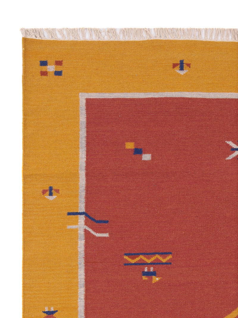 Moderne kilim Tæppe - Uldtæppe