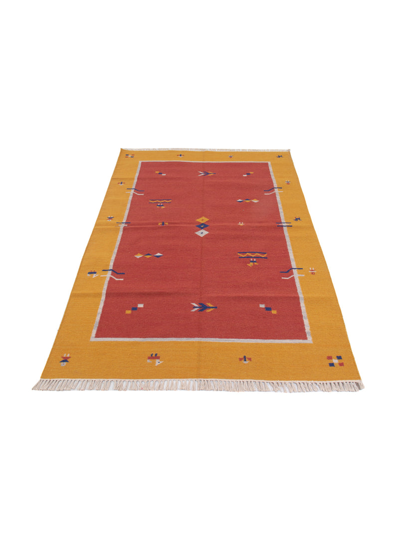 Moderne kilim Tæppe - Uldtæppe
