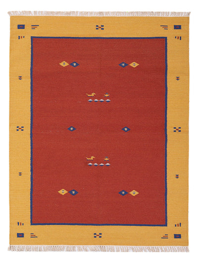 Moderne kilim Tæppe - Uldtæppe