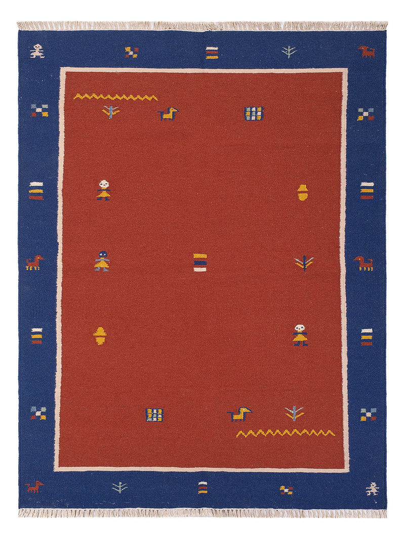 Moderne kilim Tæppe - Uldtæppe