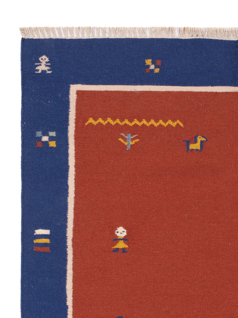 Moderne kilim Tæppe - Uldtæppe