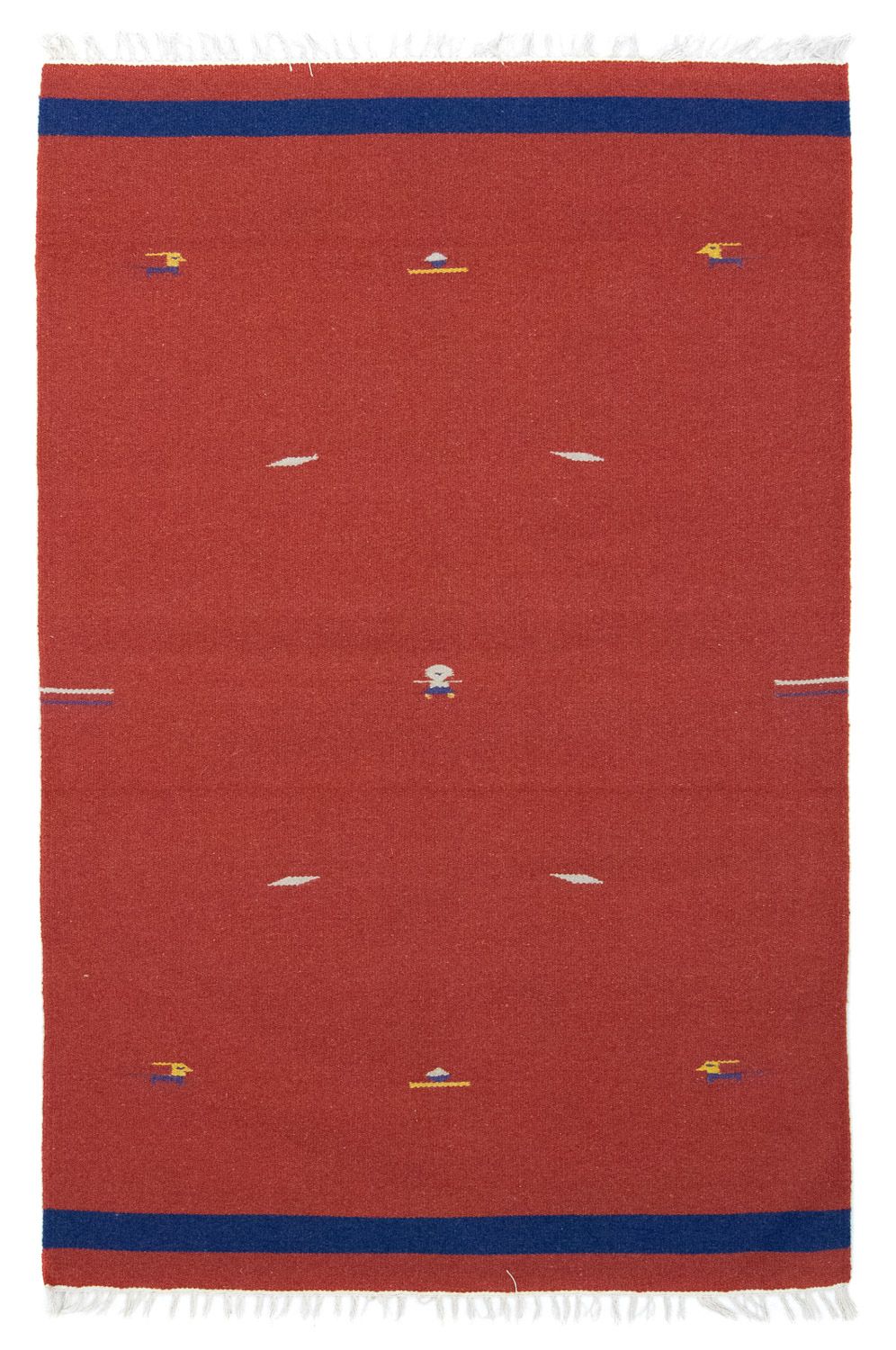Kelim-tæppe - Trendy - 180 x 120 cm - rød