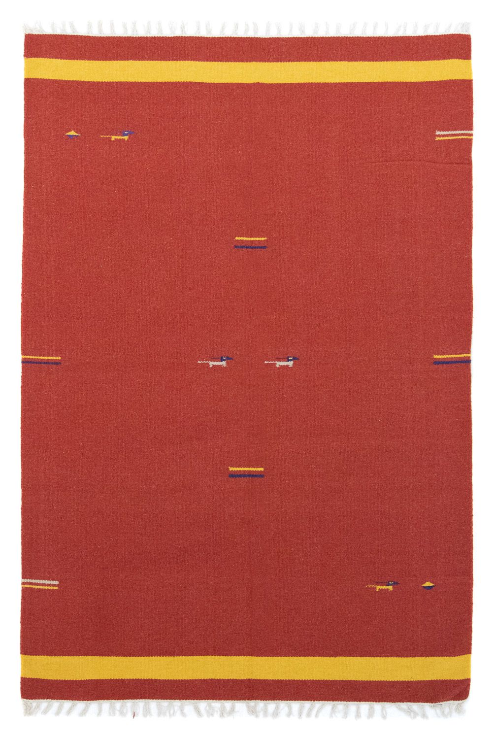 Kelim-tæppe - Trendy - 200 x 140 cm - rød