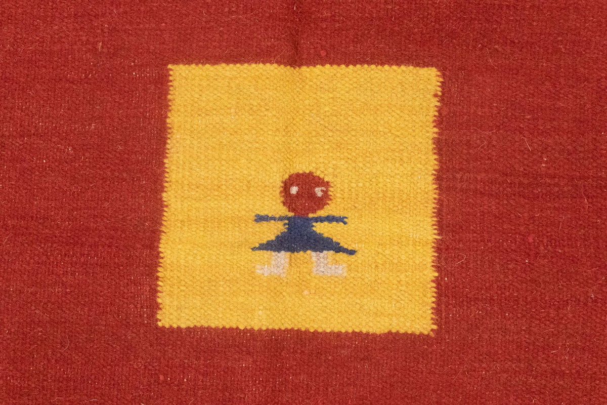 Kelim-tæppe - Trendy - 200 x 140 cm - rød