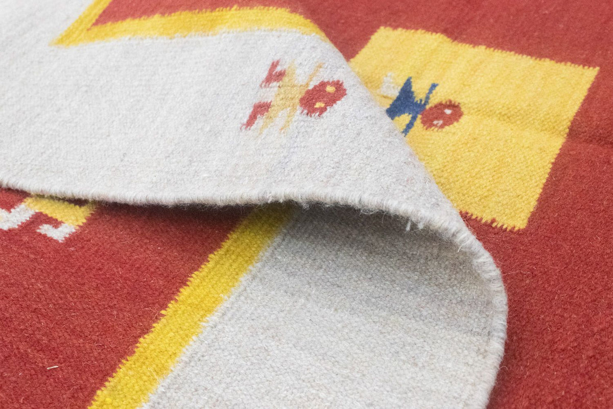 Kelim-tæppe - Trendy - 200 x 140 cm - rød