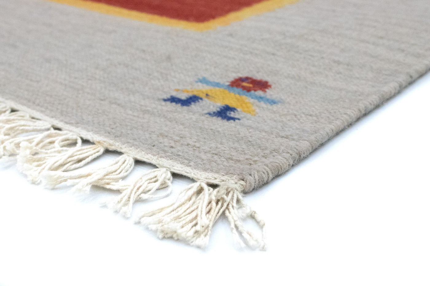 Moderne kilim Tæppe 200x140cm - Uldtæppe