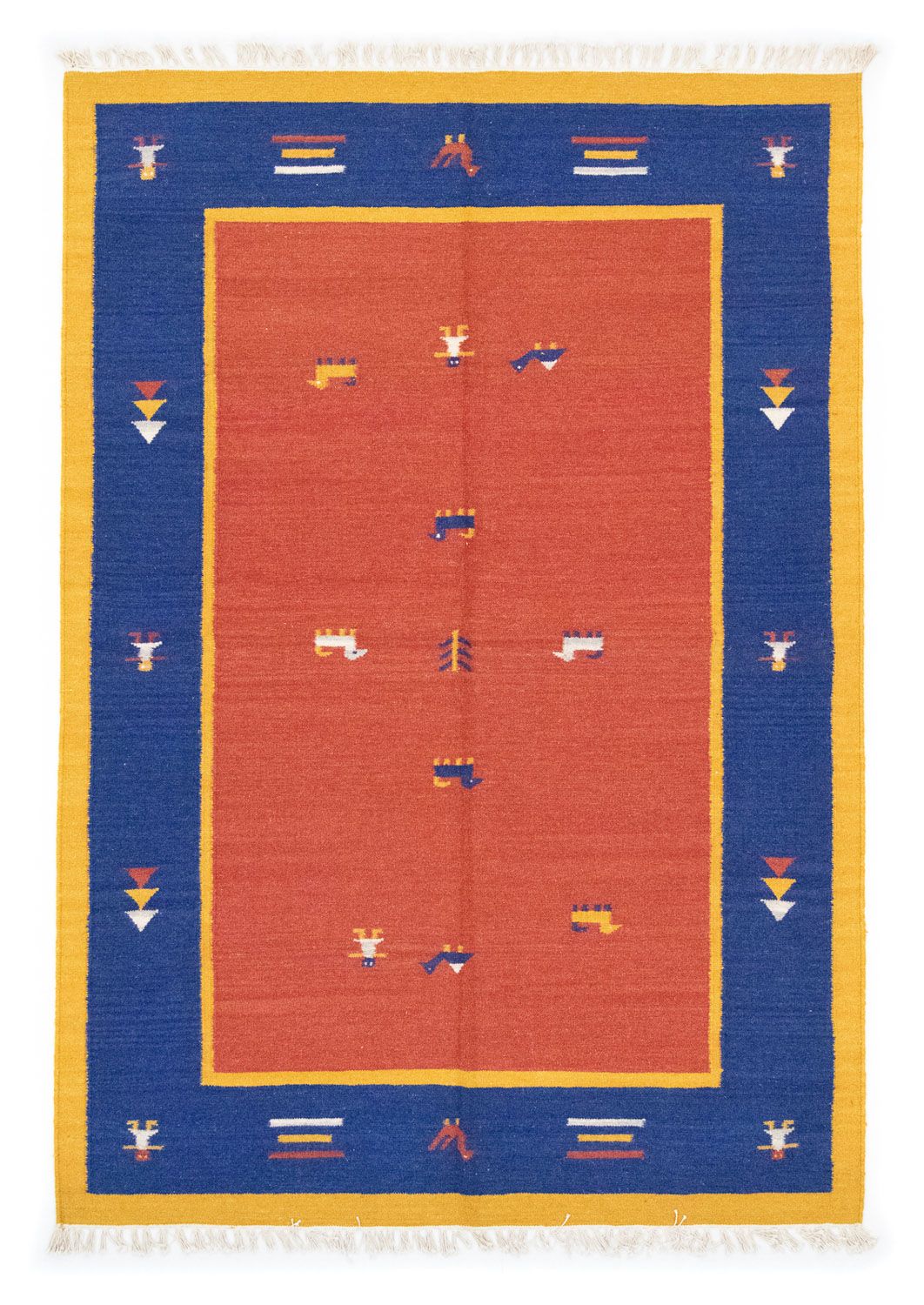 Kelim-tæppe - Trendy - 200 x 140 cm - orange