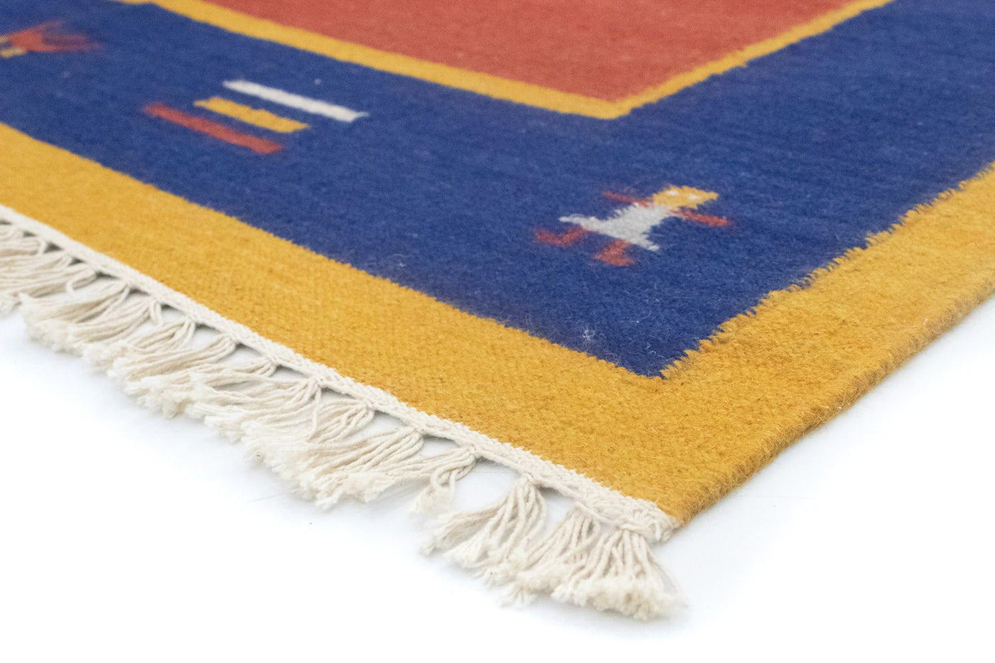 Moderne kilim Tæppe 200x140cm - Uldtæppe