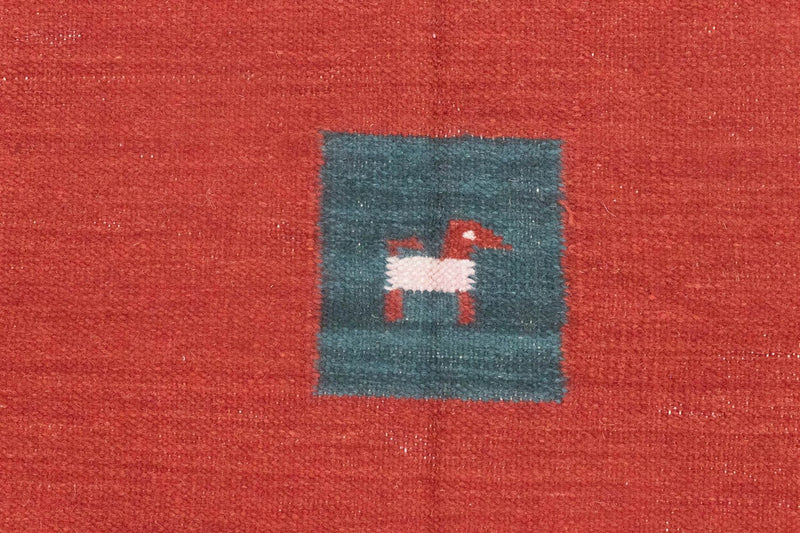 Kelim-tæppe - Trendy - 200 x 140 cm - rød