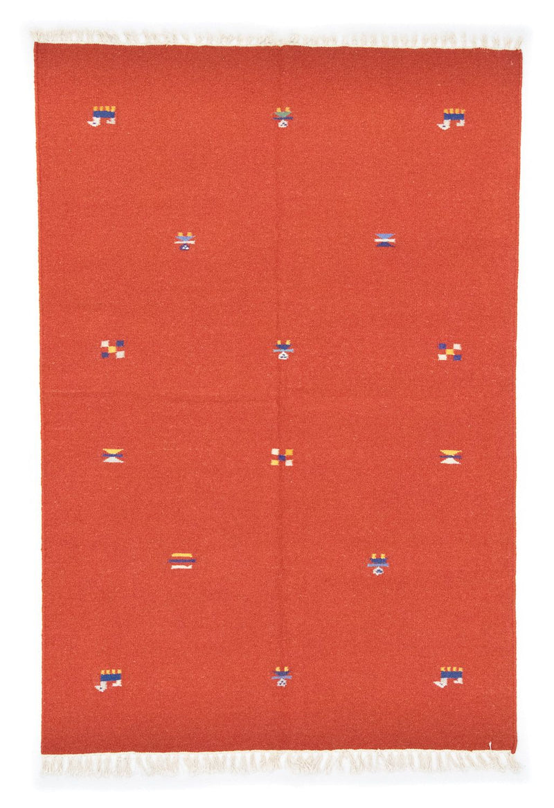 Kelim-tæppe - Trendy - 200 x 140 cm - orange