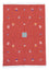 Kelim-tæppe - Trendy - 200 x 140 cm - rød