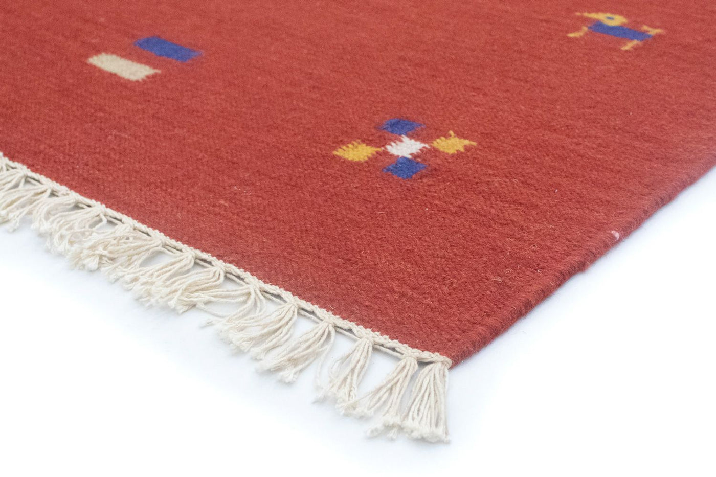 Moderne kilim Tæppe 200x140cm - Uldtæppe