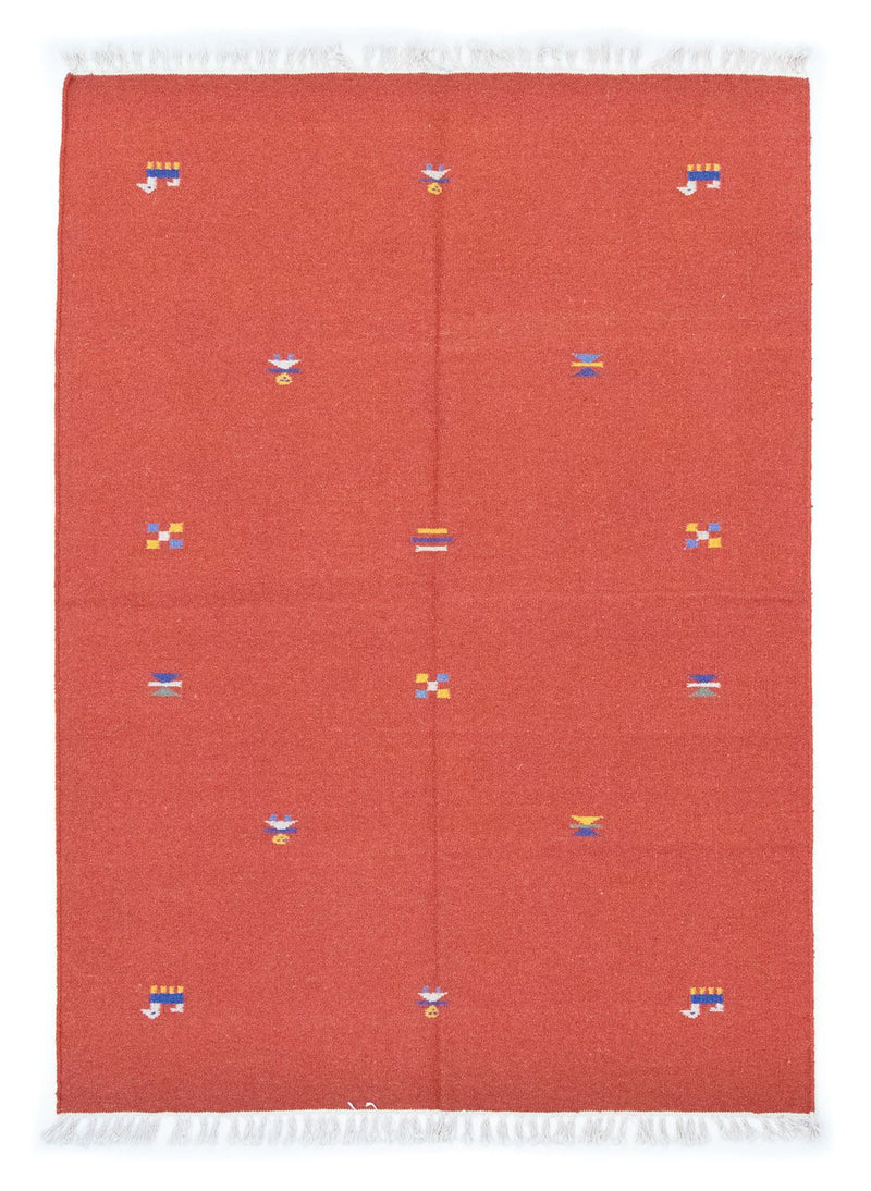 Kelim-tæppe - Trendy - 200 x 140 cm - orange