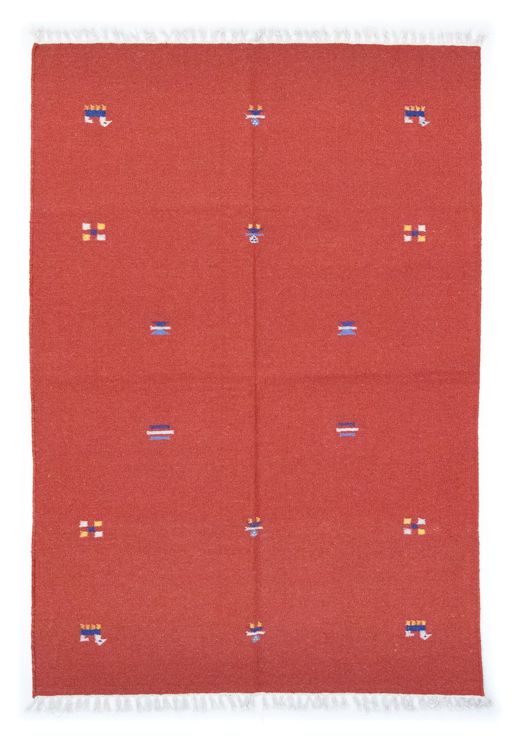 Kelim-tæppe - Trendy - 200 x 140 cm - rød