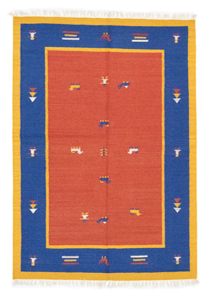 Kelim-tæppe - Trendy - 200 x 140 cm - orange