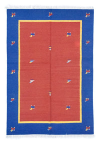 Kelim-tæppe - Trendy - 200 x 140 cm - rød