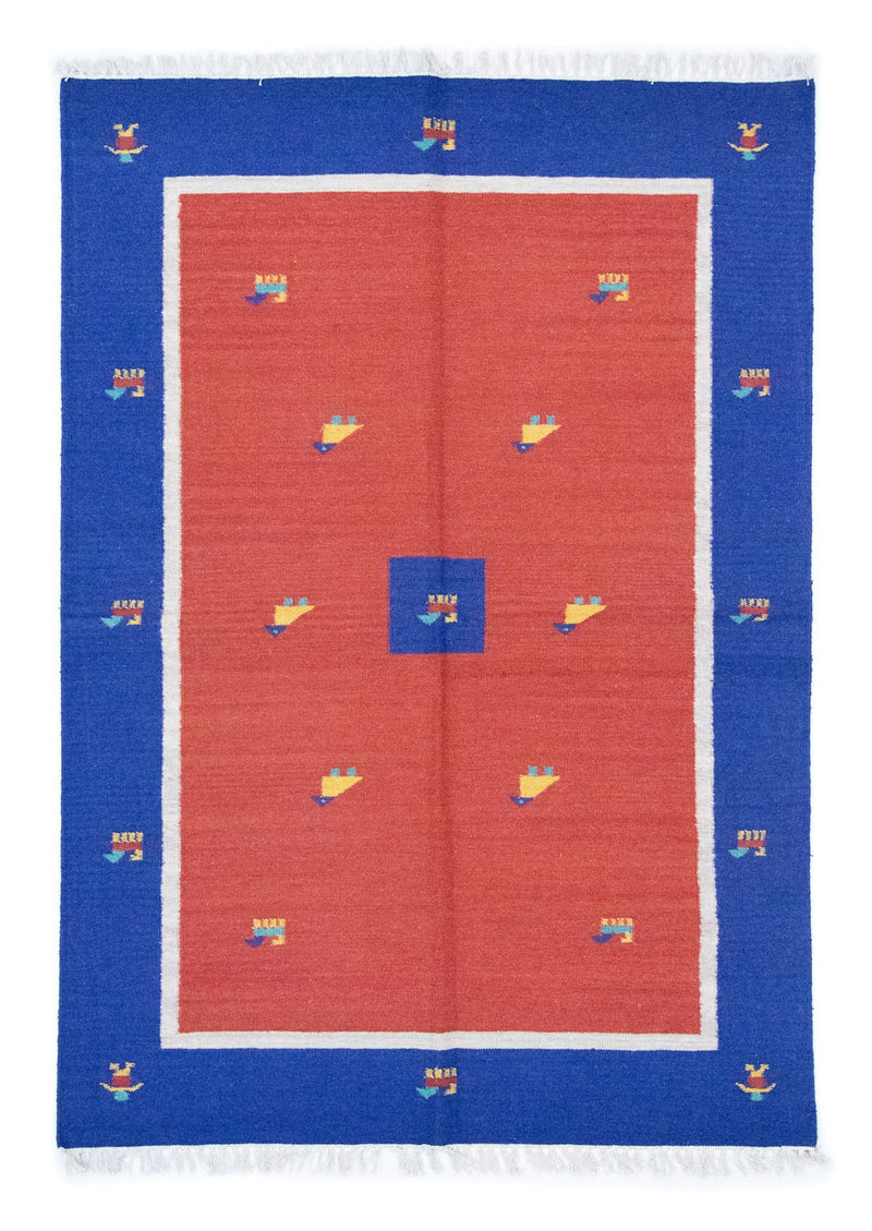 Kelim-tæppe - Trendy - 200 x 140 cm - rød